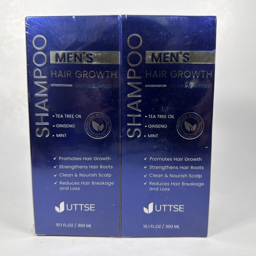 UTTSE Biotion Hair Growth Shampoo for Men: Natural 10.1 Fl Oz (Pack of 2)